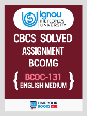BCOC131 Ignou Solved Assignment English Medium