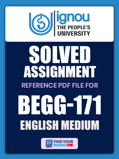 BEGG171 Ignou Solved Assignment