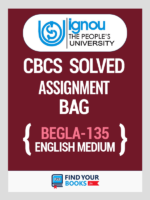 BEGLA 135 Solved Assignment for Ignou 2019-20