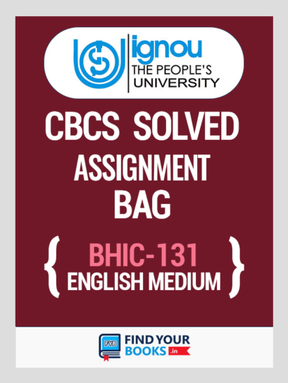 BHIC131 Ignou Solved Assignment English Medium