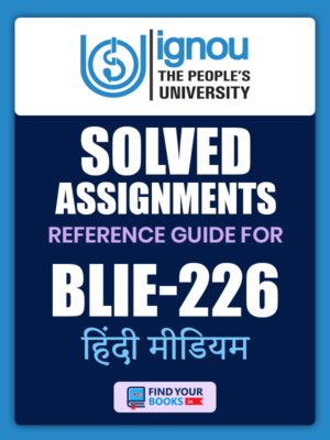 BLIE226 IGNOU Solved Assignment Hindi Medium