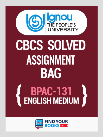 BPAC131 Ignou Solved Assignment English Medium
