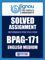 BPAG171 Ignou Solved Assignment English Medium