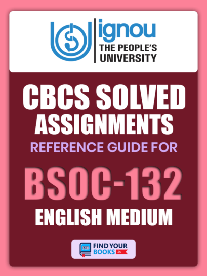 BSOC 132 Solved Assignment for Ignou 2019-20 in English Medium