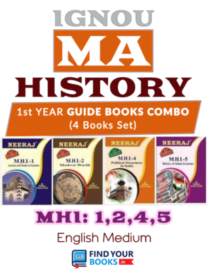 IGNOU MA History 1st Year Books - MHI-1 To MHI-5 in English Medium
