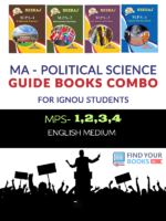 IGNOU MPS-1 MPS-2 MPS-3 MPS-4 in English Medium:  MA 1st Year Help Books Combo