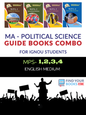 IGNOU MPS-1 MPS-2 MPS-3 MPS-4 in English Medium:  MA 1st Year Help Books Combo
