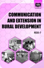 RDD7 - IGNOU Guide Book For Communication And Extension In Rural Development - English Medium - GPH Publication