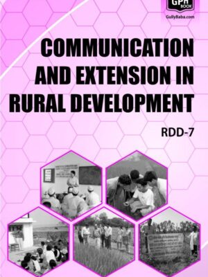 RDD7 - IGNOU Guide Book For Communication And Extension In Rural Development - English Medium - GPH Publication