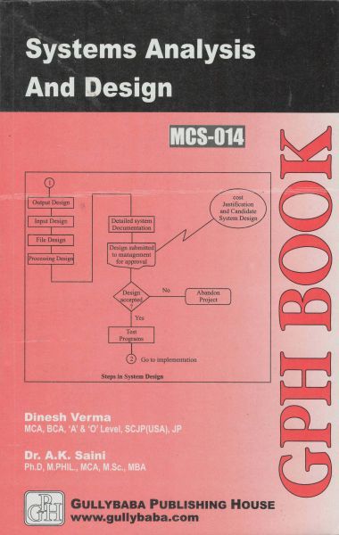 MCS-14 Systems Analysis And Design (IGNOU Help book for MCS-014 in English Medium)