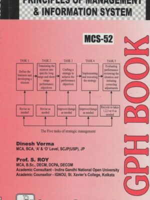 IGNOU : MCS - 052 Principles Of Management and Information Systems