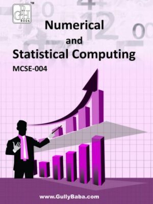 IGNOU MCSE - 004 Numerical and Statistical Computing