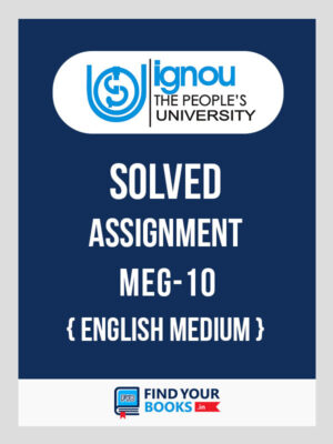 MEG10 IGNOU Solved Assignment