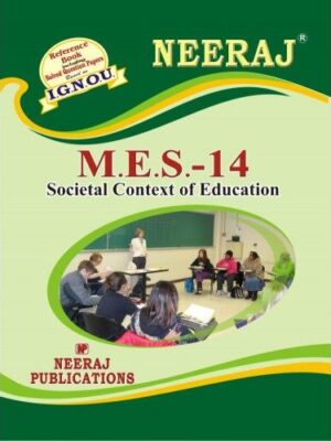 IGNOU: MES-14 Societal Context of Education-English Medium