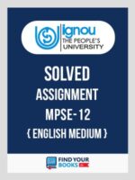 MPSE12 IGNOU Solved Assignment English Medium