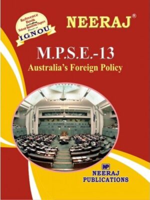 IGNOU: MPSE-13 Australia's Foreign Policy- English Medium 