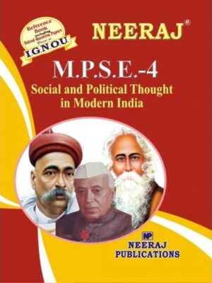 IGNOU: MPSE-4 Social and Political Thoughts in Modern India- English Medium 