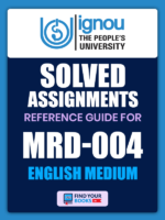 MRD4 Ignou Solved Assignment English Medium