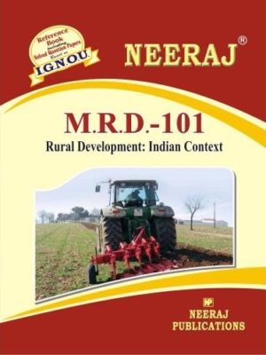 MRD101 - IGNOU Guide Book For Rural Development : Indian Context - English Medium