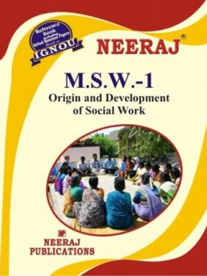 IGNOU: MSW-1 Origin & Development of Social Work-English Medium