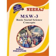 IGNOU: MSW-3 Basic Social Science Concepts-English Medium