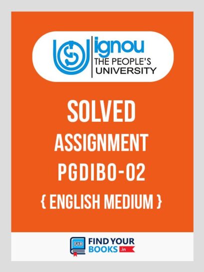 PGDIBO2 IGNOU Solved Assignment English