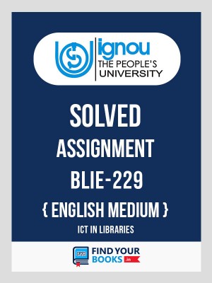 BLIE229 Ignou Solved Assignment English Medium