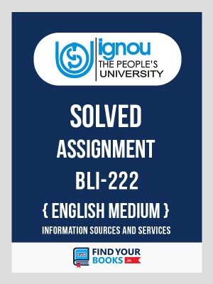 BLI222 IGNOU Solved Assignment English Medium