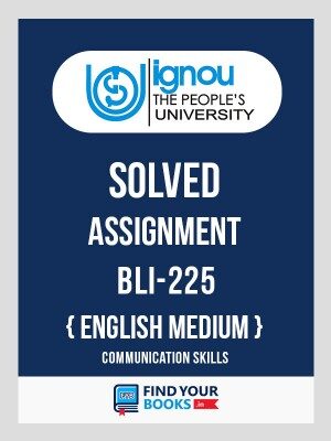 BLI225 IGNOU Solved Assignment English Medium