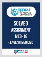 MEG16 Ignou Solved Assignment