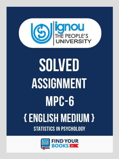 MPC6 Ignou Solved Assignment English Medium