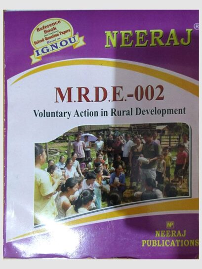 Buy MRDE-002 Voluntary Action in Rural Development (IGNOU Help Books for MRDE 2 in English Medium)  at Low Price in India |findyourbooks.in