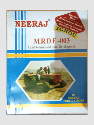 Buy MRDE-3 LAND REFORMS AND RURAL DEVELOPMENT Book Online at Low Prices in India | MRDE-3 LAND REFORMS AND RURAL DEVELOPMENT Reviews & Ratings - findyourbooks.in