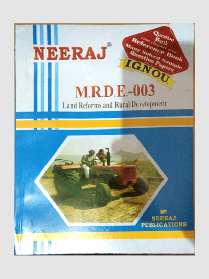 Buy MRDE-3 LAND REFORMS AND RURAL DEVELOPMENT Book Online at Low Prices in India | MRDE-3 LAND REFORMS AND RURAL DEVELOPMENT Reviews & Ratings - findyourbooks.in