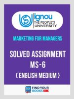 MS6 Ignou Solved Assignment
