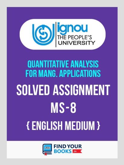 MS-8 IGNOU Solved Assignment 2019 - 1st Sem