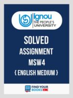 MSW4 Ignou Solved Assignment English