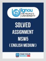 MSW5 Ignou Solved Assignment English