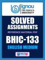 BHIC133 Ignou Solved Assignment English