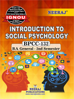BPCC-132 : Ignou GuideBook in English Medium - Introduction To Social Psychology