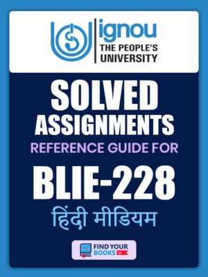 BLIE228 Ignou Solved Assignment Hindi Medium