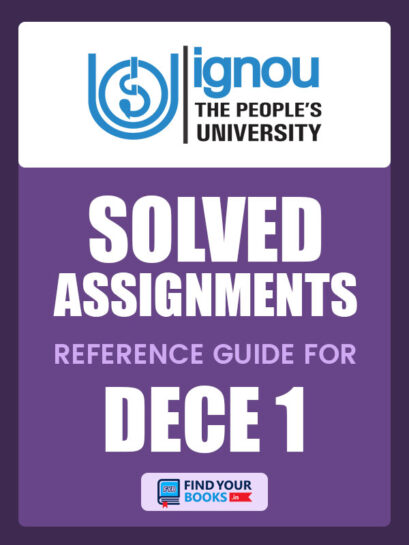 DECE1 Ignou Solved Assignment English