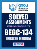 Ignou BEGC-134 Solved Assignment