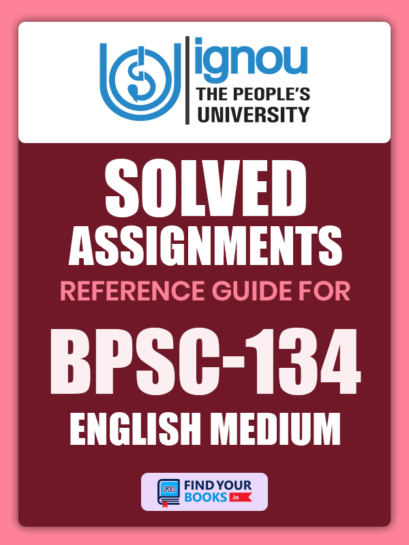 BPSC134 Ignou Solved Assignment English Medium