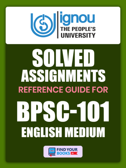 BPSC-101 Ignou Solved Assignment English Medium