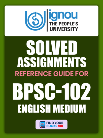 Ignou BPSC-102 Solved Assignment English Medium