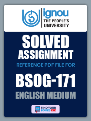 Ignou BSOG171 Solved Assignment English Medium