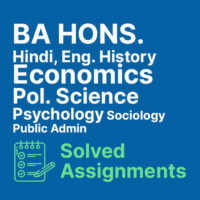 Ignou BA Hons. Solved Assignments