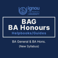 Ignou BAG & BA Hons. Books (New Syllabus)