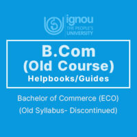 Ignou BCom Books (Old Course)